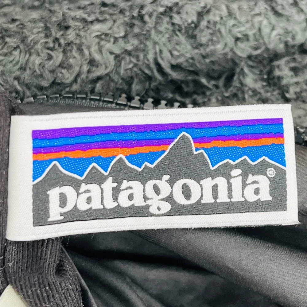 Patagonia Kids Reversible Fleece Lined Everyday Jacket Black Size XL 14 - Picture 4 of 10
